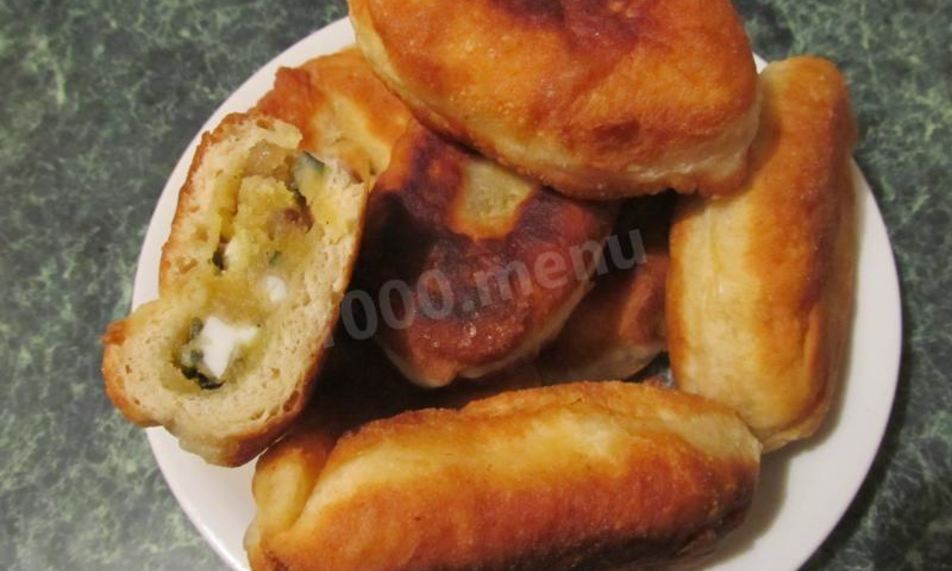 Рецепт пирожки жареные на дрожжах на сковороде