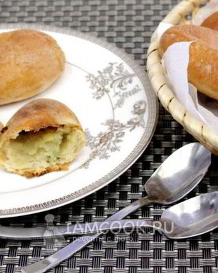 Постные пирожки с картофелем и грибами