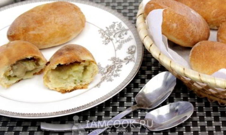 Рецепт постные пирожки с картофелем и грибами