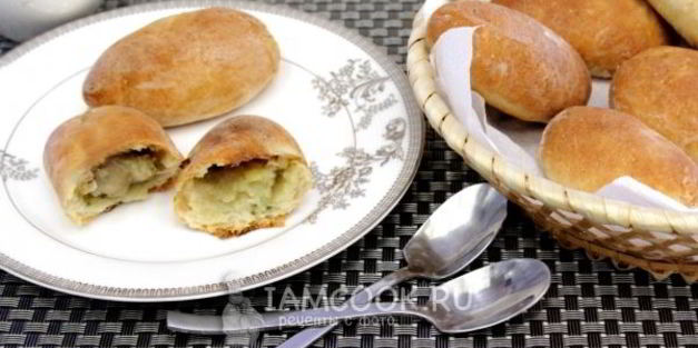 постные пирожки с картофелем и грибами