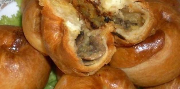 слоистые пирожки с картофелем