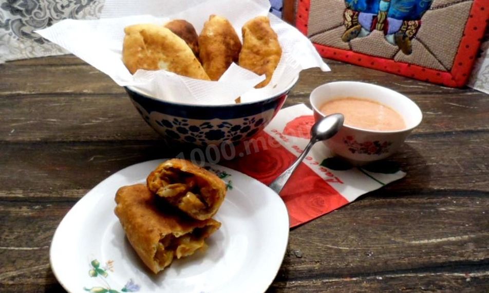 Рецепт вкусные жареные пирожки с белыми грибами на кислом молоке