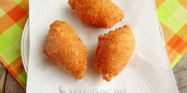 жареные пирожки из творожного теста