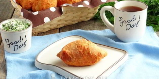 жареные пирожки из творожного теста