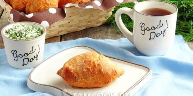 жареные пирожки из творожного теста