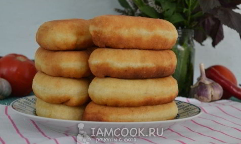 Рецепт жареные пирожки с яйцом и рисом