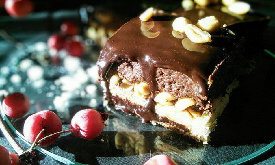 Рецепт арахисово-шоколадные пирожные