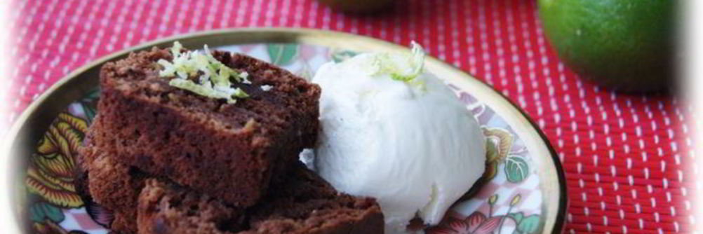 Брауни с лаймом и лимоном