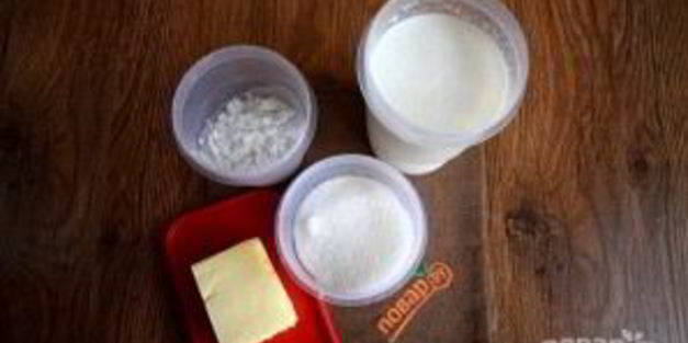 медовое пирожное с начинкой