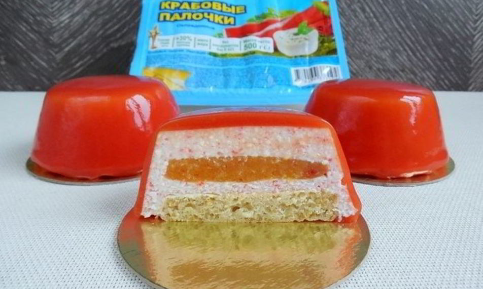 Рецепт муссовое пирожное экзотический краб