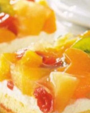 Нежные бисквитно-фруктовые пирожные к чаю Проще простого без выпечки