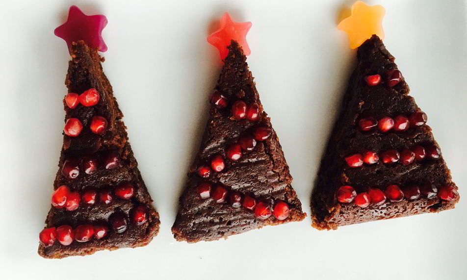 Рецепт новогодние брауни елочки