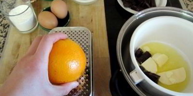 очень апельсиновый брауни