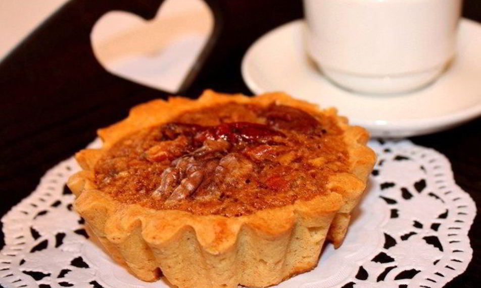 Рецепт песочное пирожное с орехами