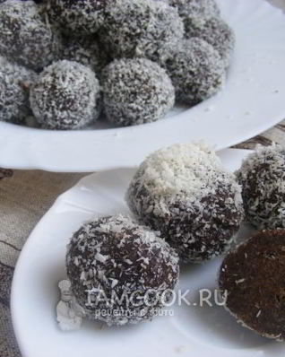 Пирожное Картошка из бисквита