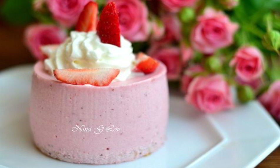 Рецепт пирожное-мусс клубничное