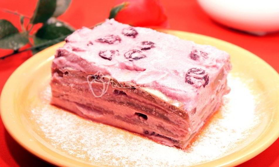 Рецепт пирожное с вишней