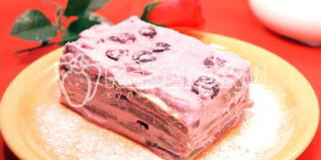 пирожное с вишней