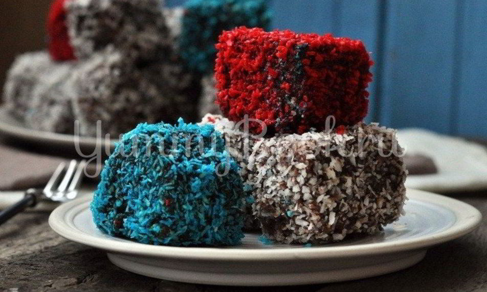 Рецепт пирожные ламингтон