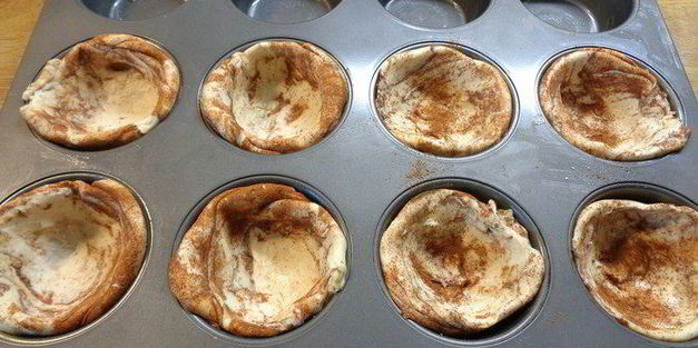 пирожные с кремовой ванильной начинкой и карамелью