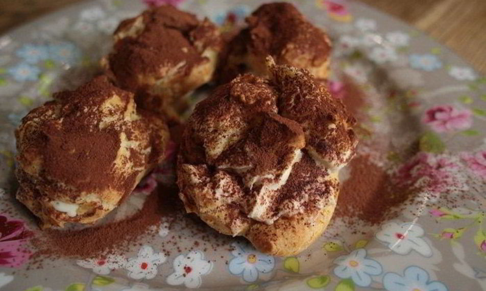 Рецепт пирожные шу с миндальными хлопьями