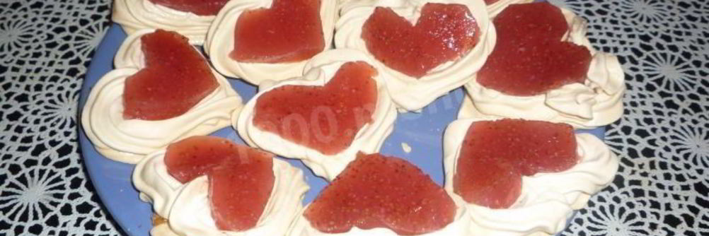 Пирожные валентинки