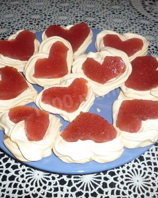 Пирожные валентинки