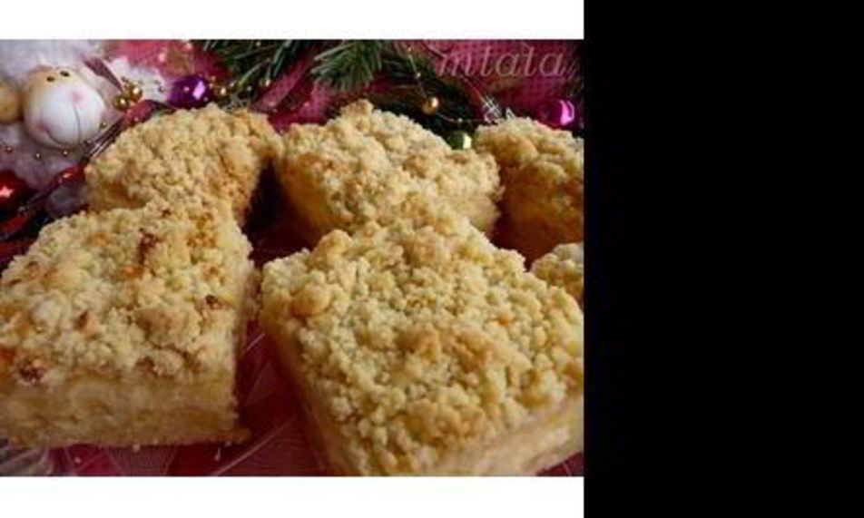 Рецепт штрейзельные пирожные с творожно-пудинговой начинкой