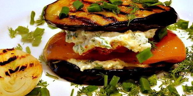 слоеное овощное пирожное