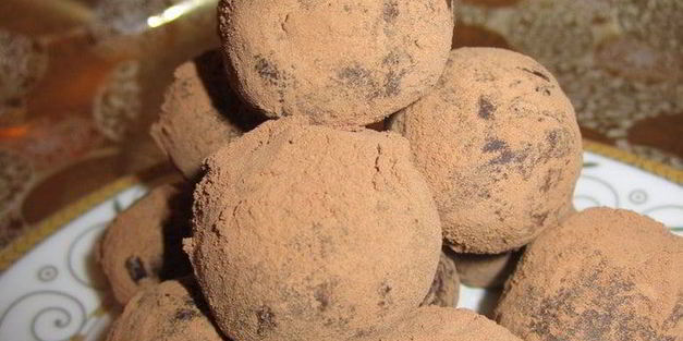 трюфель, конфеты, пирожное