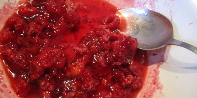 творожно-малиновый брауни