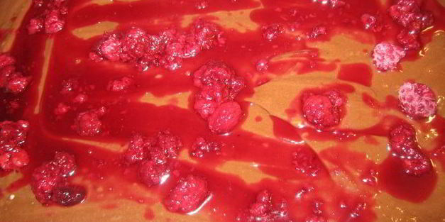 творожно-малиновый брауни