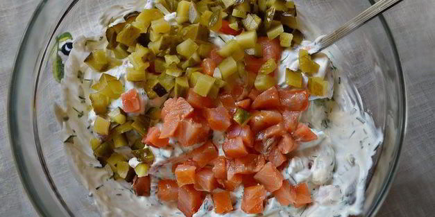 закусочные пирожные из лосося и шпината семужкин каприз