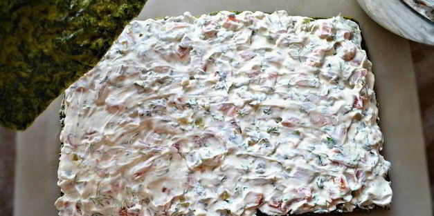 закусочные пирожные из лосося и шпината семужкин каприз