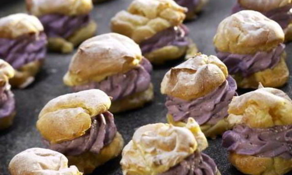 Рецепт заварные мини-пирожные с черникой