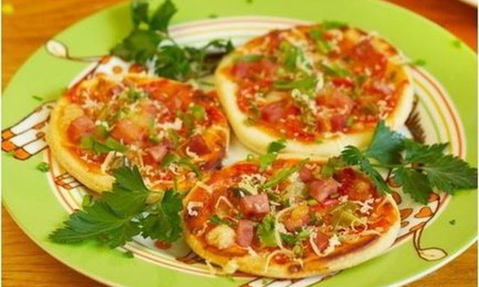 Рецепт быстрая мини-пицца
