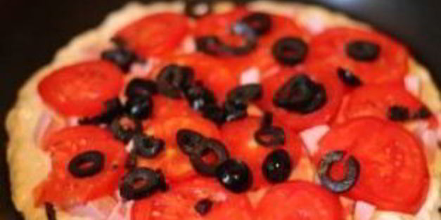 быстрая пицца на сковороде