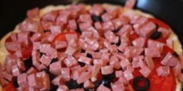 быстрая пицца на сковороде