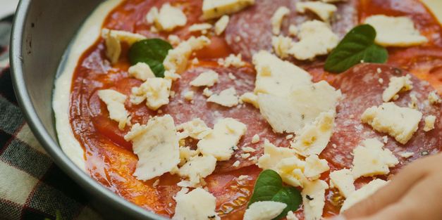 домашняя быстрая пицца