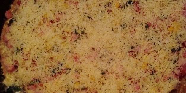 картофельная пицца на сковороде