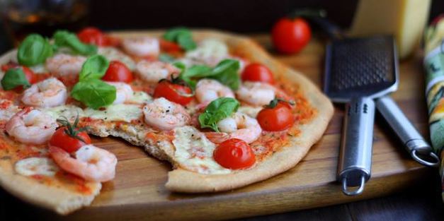 нежнейшая пицца с морепродуктами