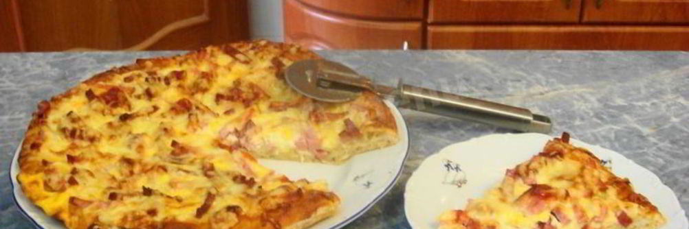 Оззи-пицца с колбасой и сыром