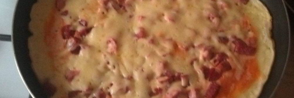 Пицца быстро на сковороде