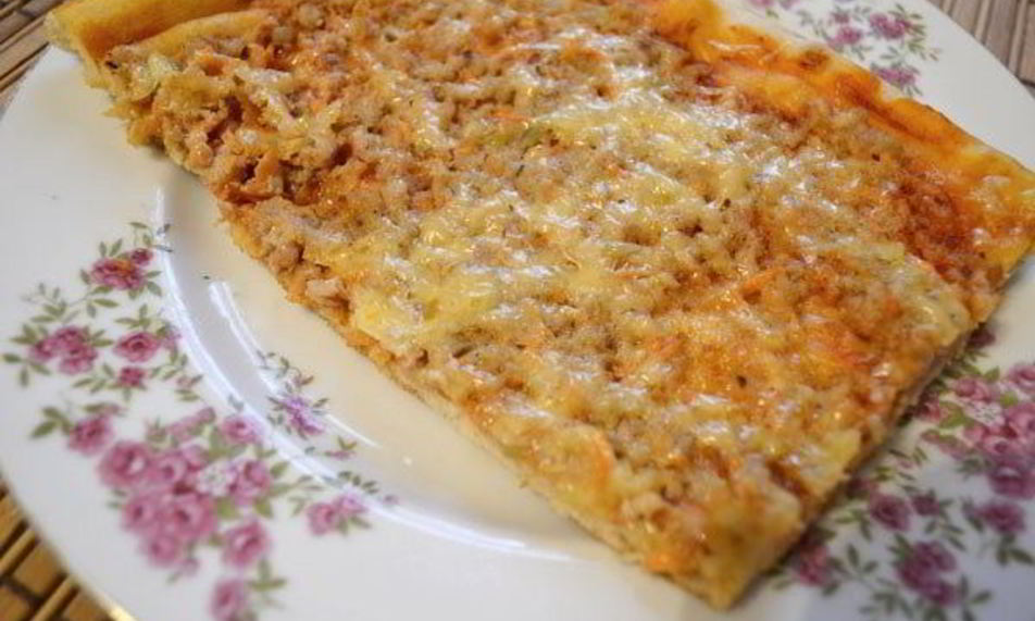 Рецепт пицца домашняя с фаршем