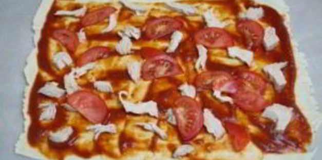 пицца из бездрожжевого теста в духовке