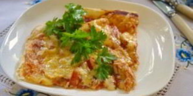 пицца из бездрожжевого теста в духовке