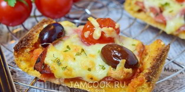 пицца из хлеба