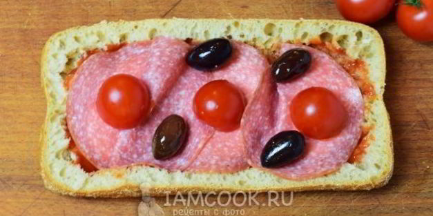 пицца из хлеба