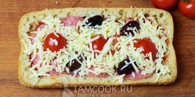 пицца из хлеба