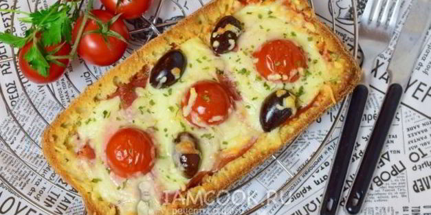 пицца из хлеба